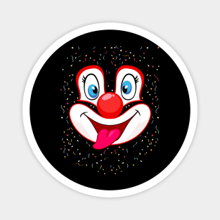 funny clown face Magnet